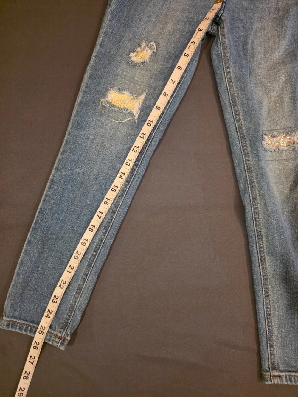 Cat and Jack Girls Size 12 Distressed Jeans